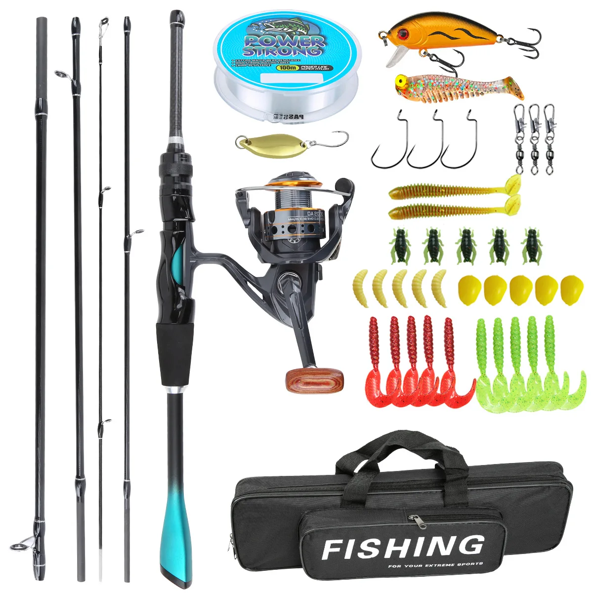 1.8M Carbon Fiber 4 Sections C - огляд і ціна Fishing Rod Carbon Fiber